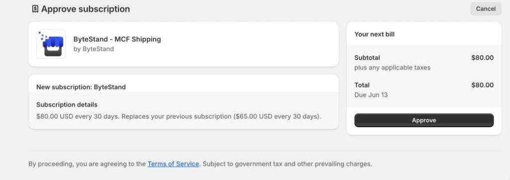 shopify amazon integration plan confirmation