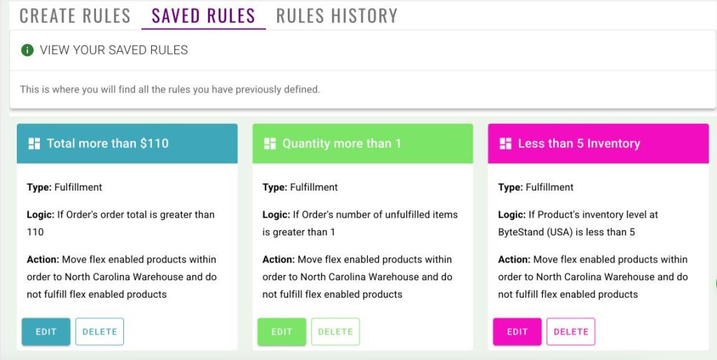 ByteStand MCF Shipping Rules