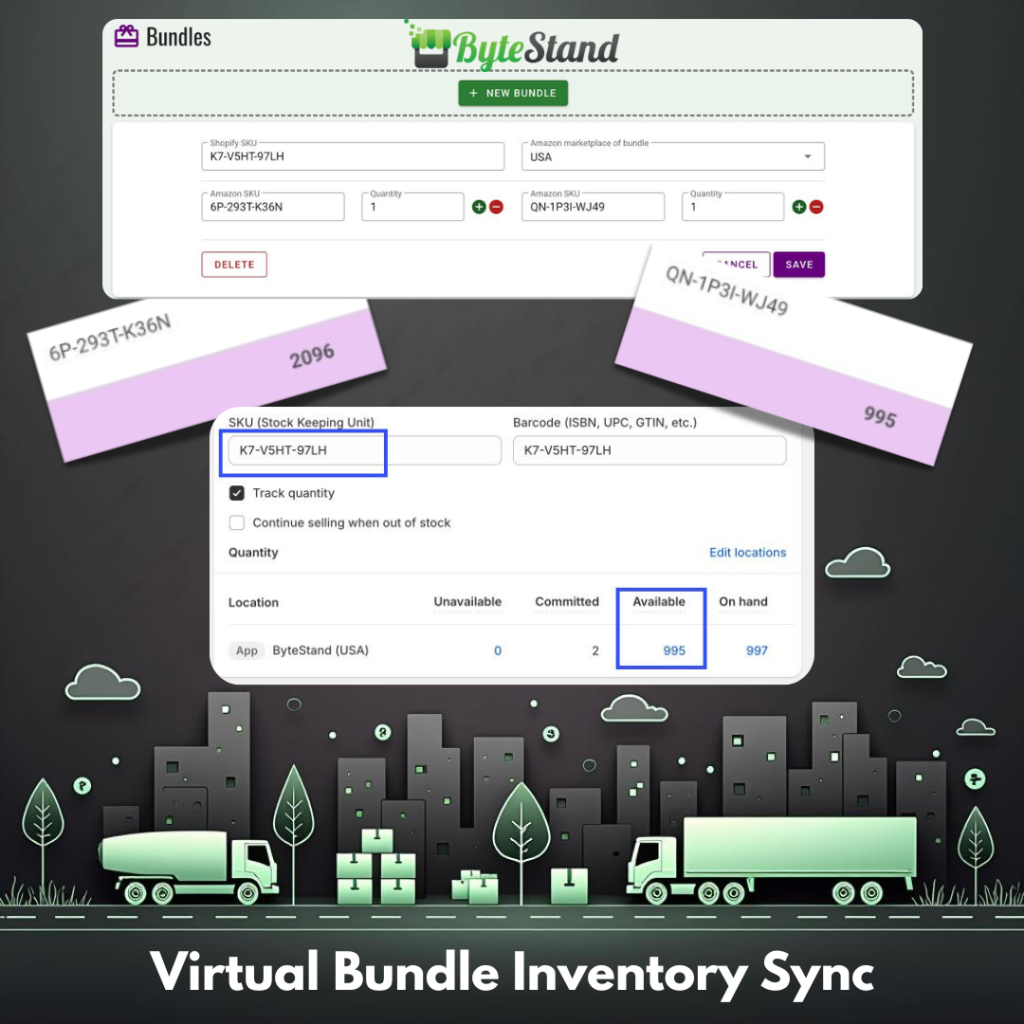 ByteStand MCF Shipping Virtual Bundle Inventory Syncing
